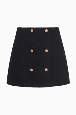 ULLA JOHNSON The Clara Mini Skirt - Noir