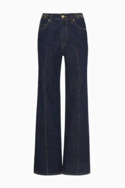 ULLA JOHNSON The Agatha Straight Leg Pintuck Jean - Tigris