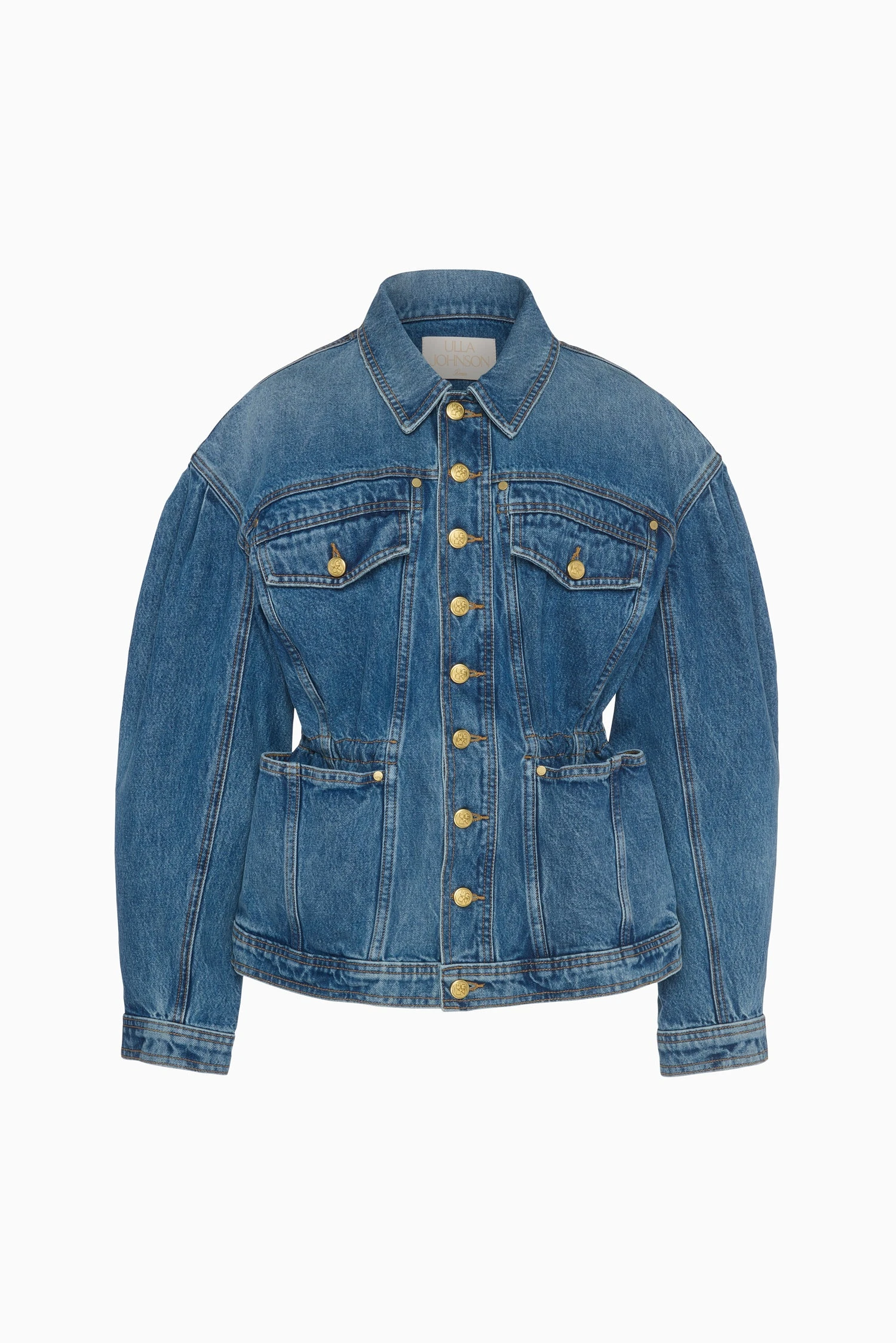 ULLA JOHNSON The Odette Jacket - Danube Medium Indigo Wash 1 ULLA JOHNSON The Odette Jacket - Danube Medium Indigo Wash