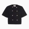 ULLA JOHNSON The Serge Shirt Sleeve Jacket - Noir