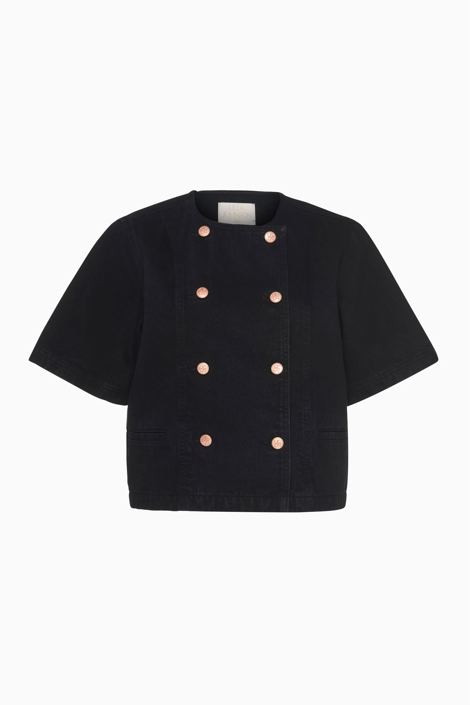 ULLA JOHNSON The Serge Shirt Sleeve Jacket - Noir 1 ULLA JOHNSON The Serge Shirt Sleeve Jacket - Noir