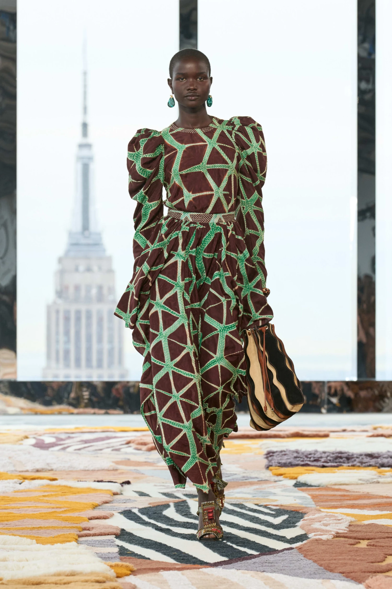 ULLA JOHNSON Savita Skirt - Teak 2 ULLA JOHNSON Savita Skirt - Teak - Image 2