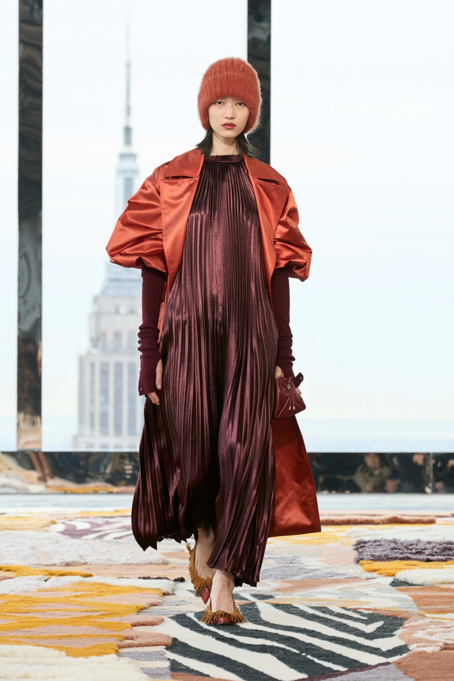 ULLA JOHNSON Amiko Dress - Mahogany 2 ULLA JOHNSON Amiko Dress - Mahogany - Image 2