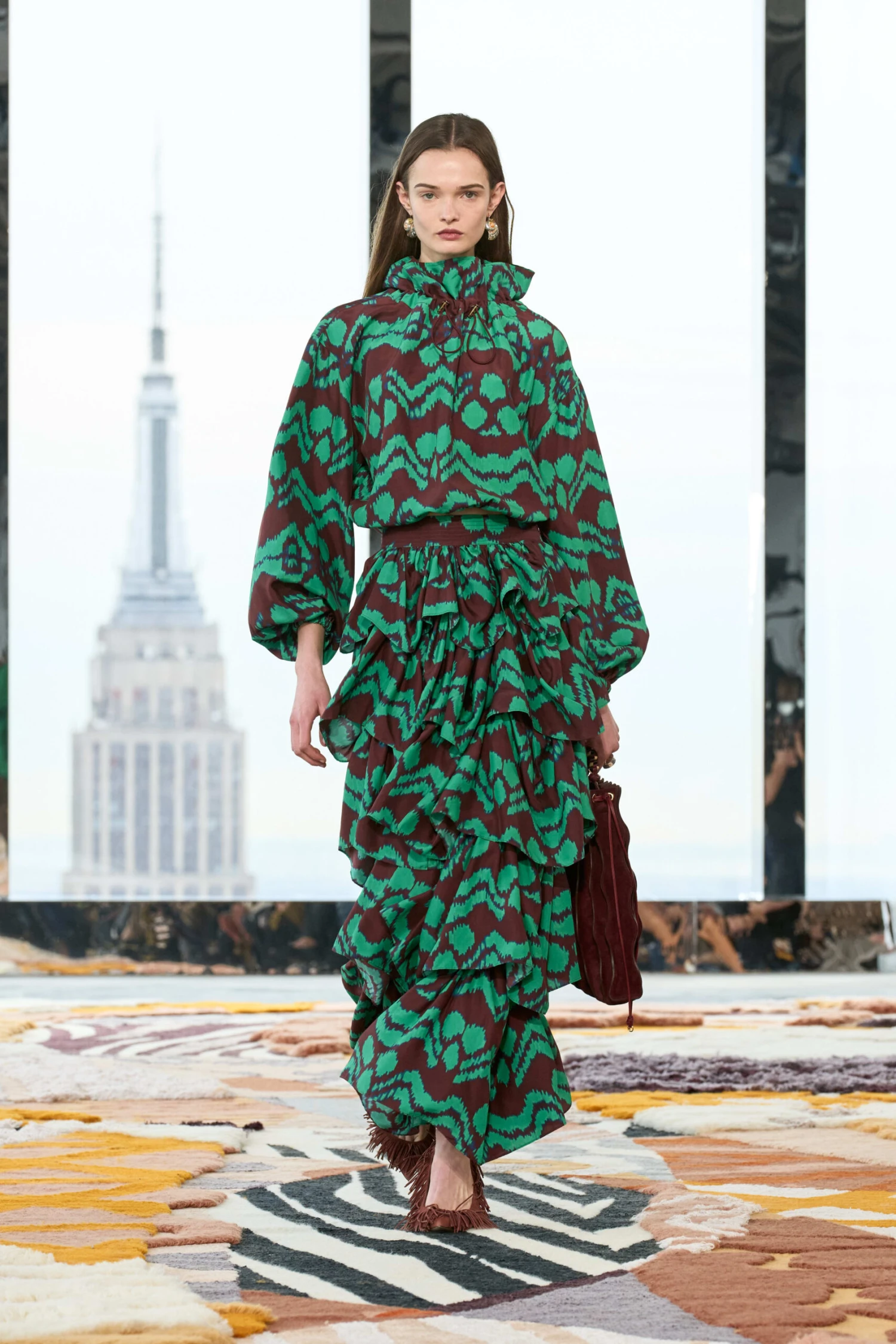 ULLA JOHNSON Kamara Blouse - Malachite 5 ULLA JOHNSON Kamara Blouse - Malachite - Image 5