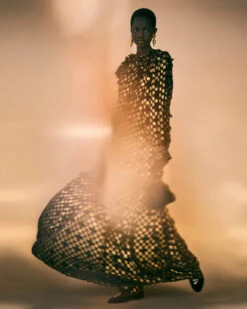 ULLA JOHNSON Celestina Silk Long Sleeve Gown - Obsidian 17 ULLA JOHNSON Celestina Silk Long Sleeve Gown - Obsidian -ULLA JOHNSON Outlet UJ AW25 CAMPAIGN 4x5 18