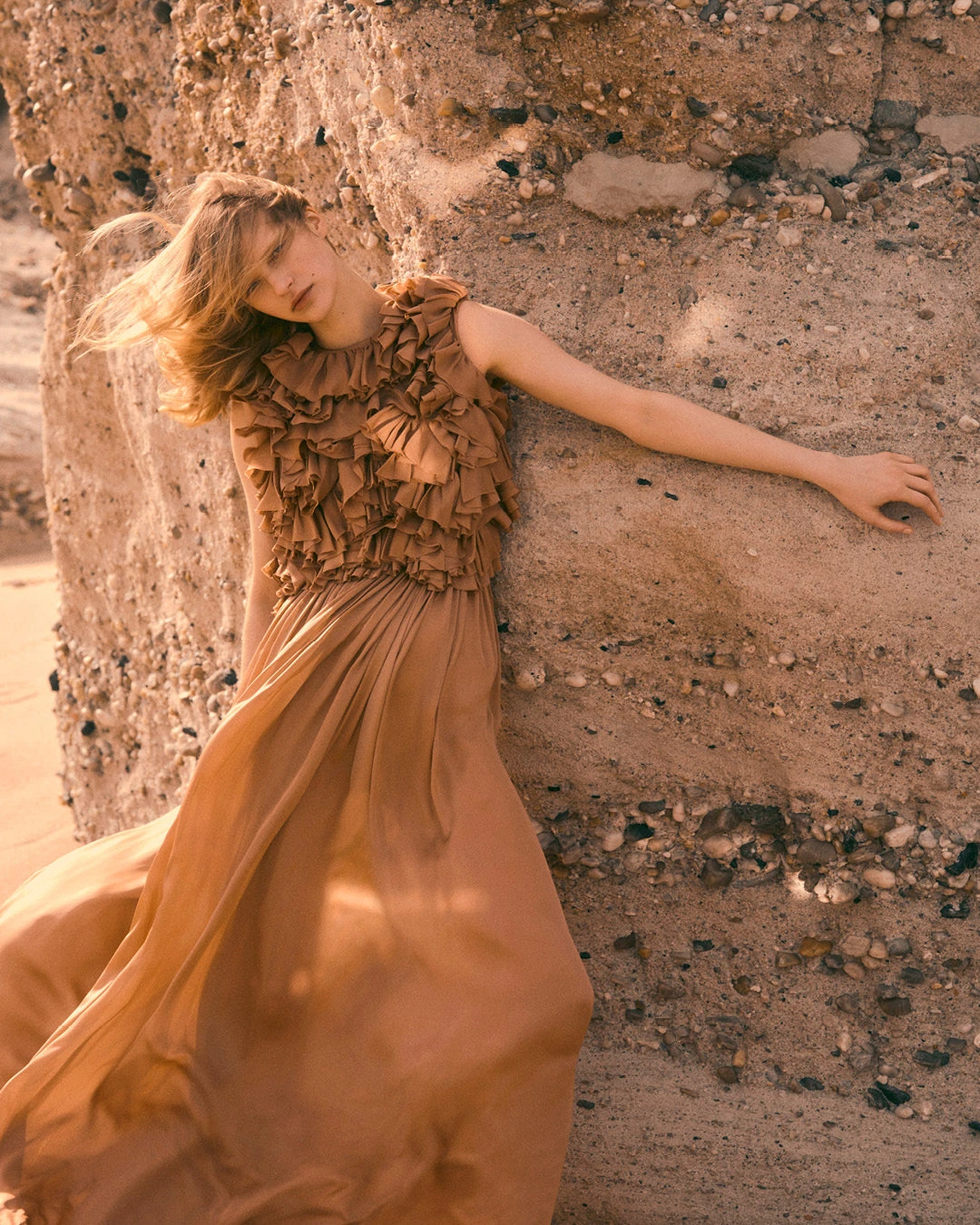 ULLA JOHNSON Byzantine Silk Backless Gown - Desert Rose 8 ULLA JOHNSON Byzantine Silk Backless Gown - Desert Rose - Image 8