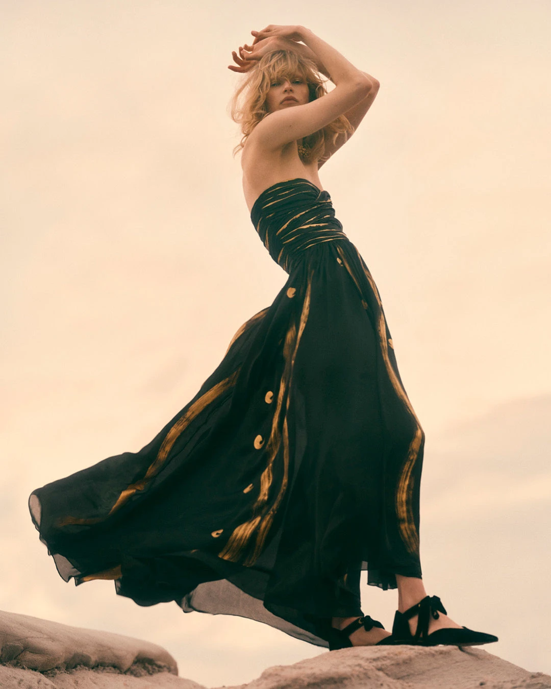 ULLA JOHNSON Anastasia Hand Painted Gown - Gild 7 ULLA JOHNSON Anastasia Hand Painted Gown - Gild - Image 7