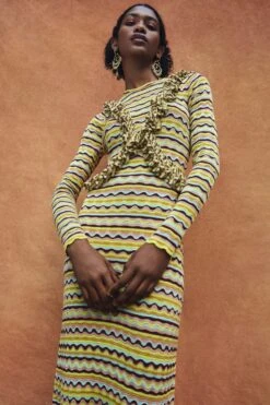 ULLA JOHNSON Pascale Dress - Shell -ULLA JOHNSON Outlet UJ PF23 PDP CROP 1500x2250 LOOK 24 1