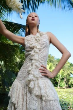 ULLA JOHNSON Odile Dress - Chalk -ULLA JOHNSON Outlet UJ PF23 PDP CROP 1500x2250 LOOK 28