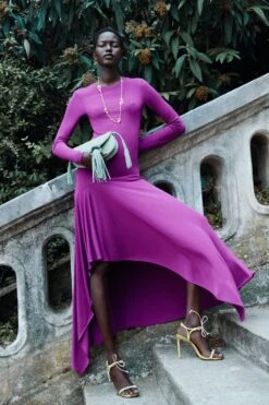 ULLA JOHNSON Leyna LS Dress - Mulberry 9 ULLA JOHNSON Leyna LS Dress - Mulberry -ULLA JOHNSON Outlet UJ PS26 1500x2250 18 defc6940 6385 4e69 ad54 1a6f194129bc