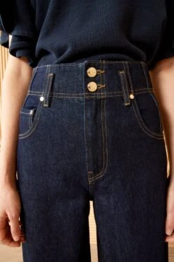 ULLA JOHNSON The Yvette Jean - Tigris Rigid Wash -ULLA JOHNSON Outlet ULLA JOHNSON YETTE JEAN TIGRIS RIGID WASH 04