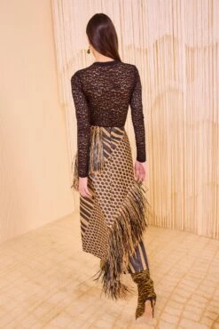 ULLA JOHNSON Arden Asymmetric Fringe Skirt - Tapir 8 ULLA JOHNSON Arden Asymmetric Fringe Skirt - Tapir -ULLA JOHNSON Outlet ULLA JOHNSON Arden Asymmetric Fringe Skirt TAPIR PF250321 04 v4