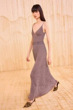 ULLA JOHNSON Renae Knit Maxi Skirt - Pewter