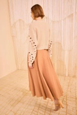 ULLA JOHNSON Vanessa Pullover - Sand -ULLA JOHNSON Outlet ULLA JOHNSON Vanessa Pullover PRISTINE PF250720 04 v4