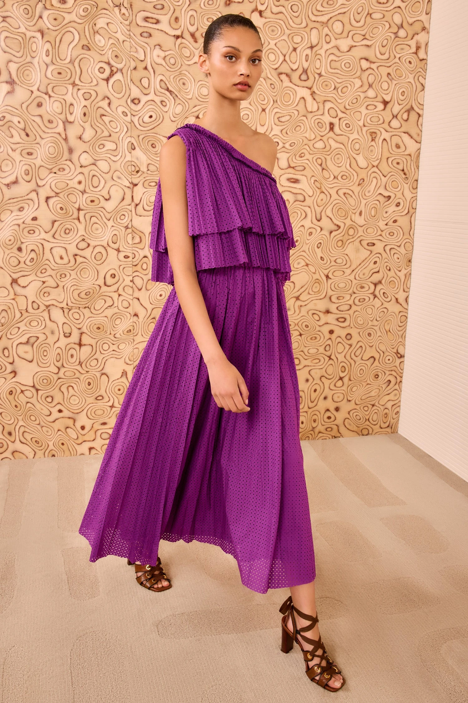 ULLA JOHNSON Agneta One Shoulder Dress - Iris 1 ULLA JOHNSON Agneta One Shoulder Dress - Iris