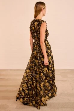 ULLA JOHNSON Aida Cascading Ruffle Gown - Forsythia 9 ULLA JOHNSON Aida Cascading Ruffle Gown - Forsythia -ULLA JOHNSON Outlet ULLAJOHNSON AidaCascadingRuffleGown FORSYTHIA PS260126 05