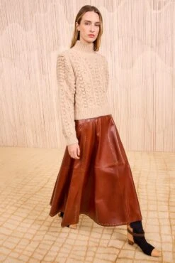 ULLA JOHNSON Albia Alpaca Knit Pullover - Dune