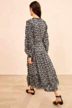 ULLA JOHNSON Alexandra Ruffled Cotton Midi Skirt - Graphite 9 ULLA JOHNSON Alexandra Ruffled Cotton Midi Skirt - Graphite -ULLA JOHNSON Outlet ULLAJOHNSON AlexandraRuffledCottonMidiSkirt GRAPHITE PS260328 05