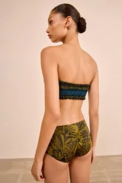 ULLA JOHNSON Amalfi Mid Rise Bikini Bottom - Olive Flora -ULLA JOHNSON Outlet ULLAJOHNSON AmalfiMidRiseBikiniBottom OLIVEFLORA PS261713 04