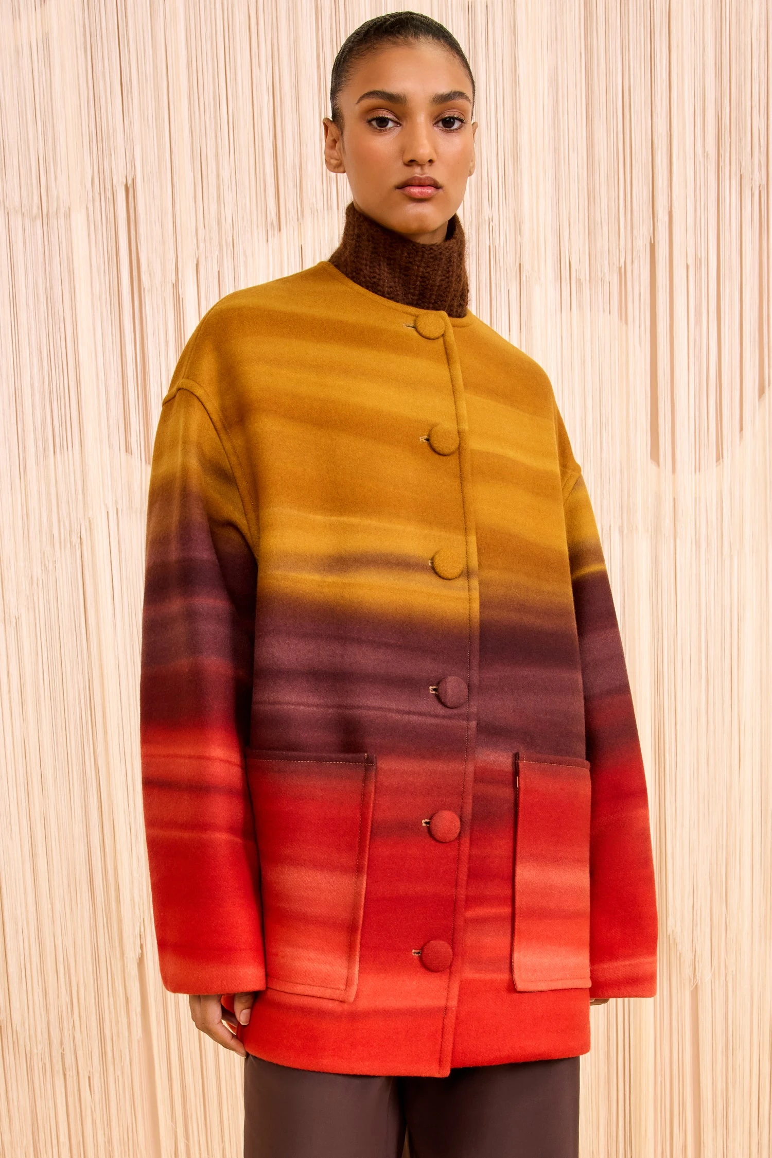 ULLA JOHNSON Ambrose Wool Meton Coat - Agate 1 ULLA JOHNSON Ambrose Wool Meton Coat - Agate