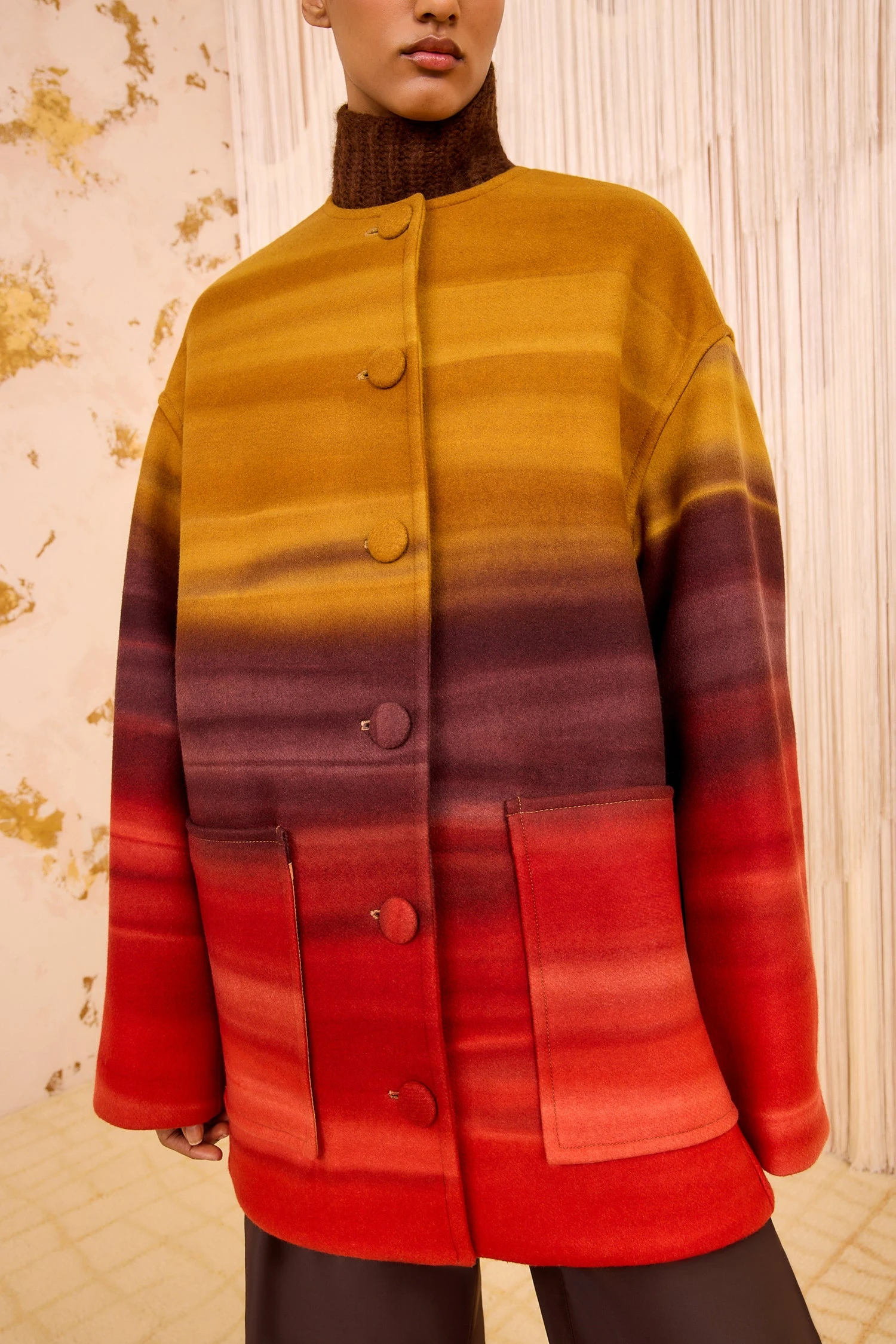 ULLA JOHNSON Ambrose Wool Meton Coat - Agate 2 ULLA JOHNSON Ambrose Wool Meton Coat - Agate - Image 2