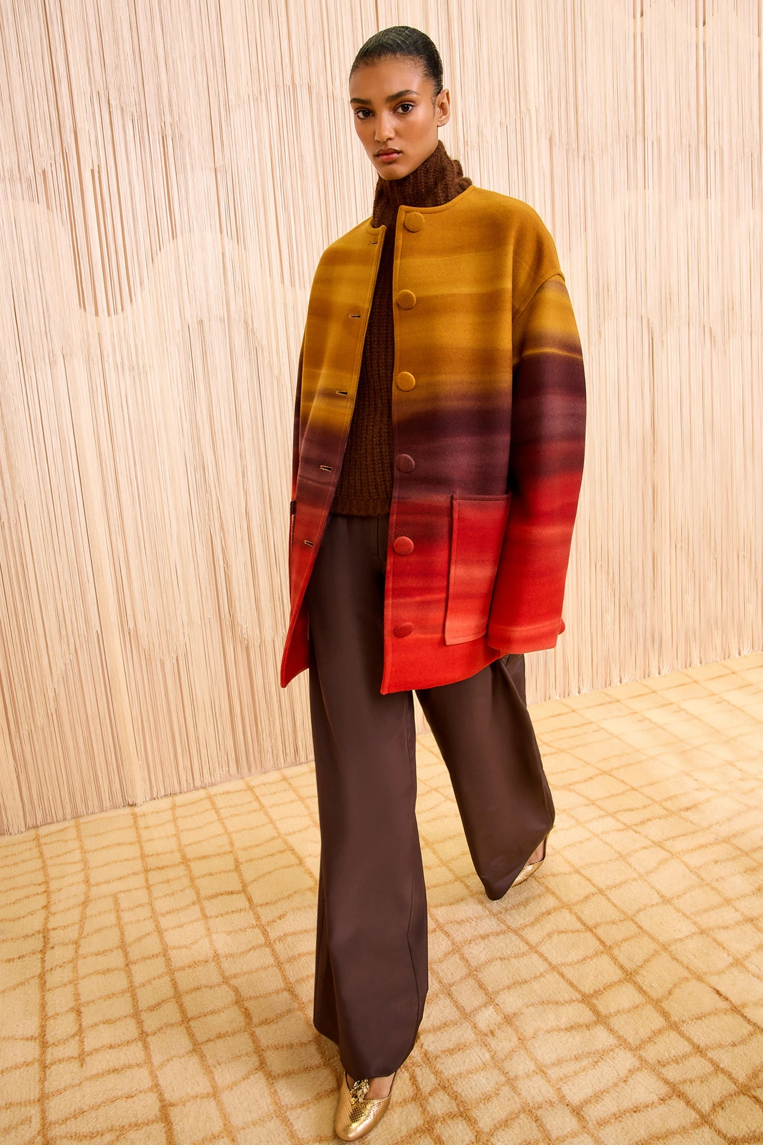 ULLA JOHNSON Ambrose Wool Meton Coat - Agate 3 ULLA JOHNSON Ambrose Wool Meton Coat - Agate - Image 3