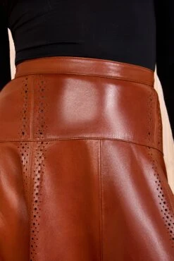 ULLA JOHNSON Aninda Leather Midi Skirt - Wenge -ULLA JOHNSON Outlet ULLAJOHNSON AnindaLeatherMidiSkirt WENGE FA250314 03 97222159 c544 4405 b967 468696d3c28c