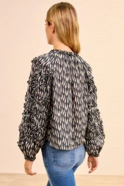 ULLA JOHNSON Azrou Cotton Long Sleeve Blouse - Graphite -ULLA JOHNSON Outlet ULLAJOHNSON AzrouCottonLongSleeveBlouse GRAPHITE PS260235 04 0040244d abdd 4dee bd87 a60c58f10472