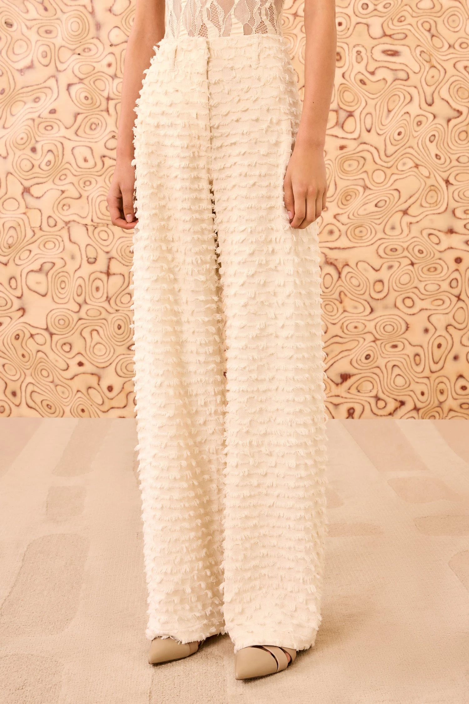 ULLA JOHNSON Beatrix Wide Leg Trouser - Ivory 2 ULLA JOHNSON Beatrix Wide Leg Trouser - Ivory - Image 2