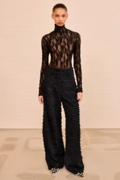 ULLA JOHNSON Beatrix Wide Leg Trouser - Noir -ULLA JOHNSON Outlet ULLAJOHNSON BeatrixWideLegTrouser NOIR PS260413 03 f1143018 8aad 4e89 b2a2 86d253b70f67