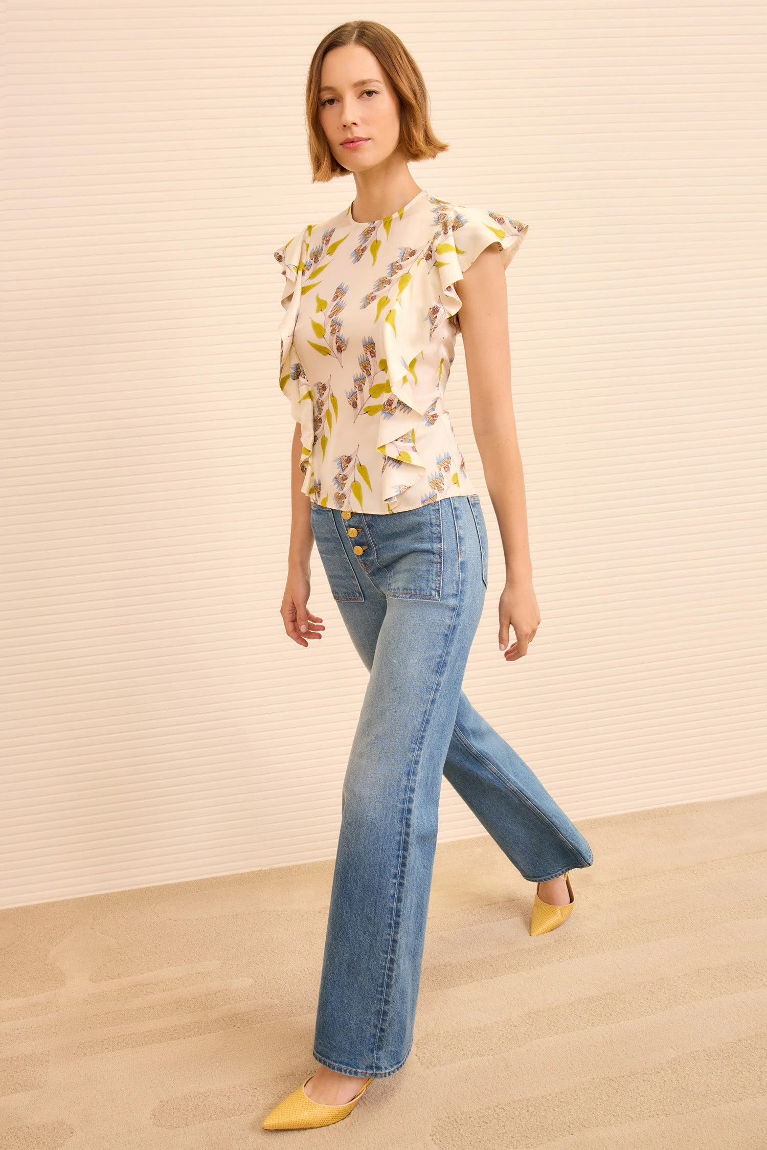 ULLA JOHNSON Botanical Top - Infinite Flower 3 ULLA JOHNSON Botanical Top - Infinite Flower - Image 3