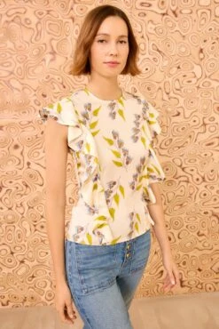 ULLA JOHNSON Botanical Top - Infinite Flower