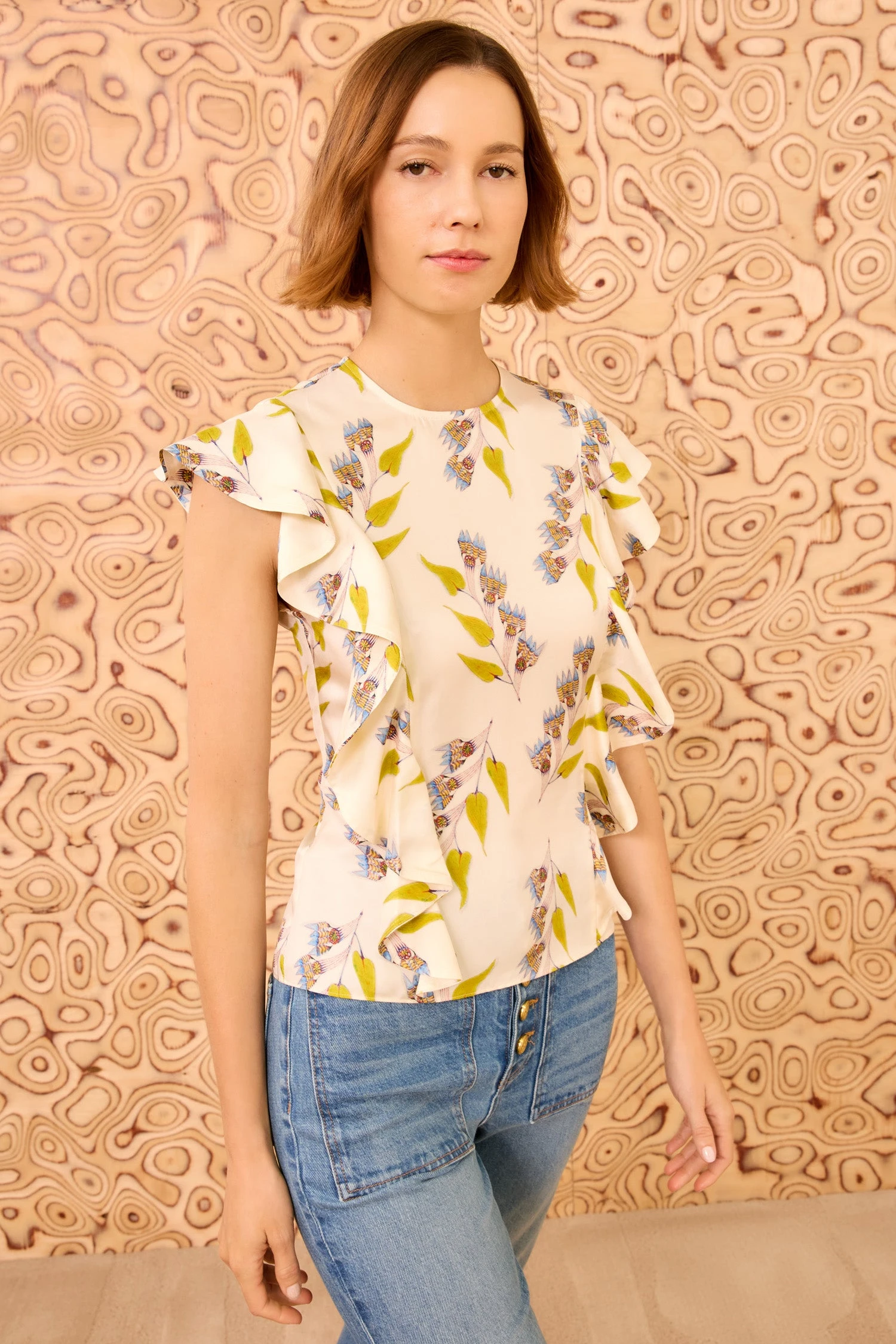 ULLA JOHNSON Botanical Top - Infinite Flower 1 ULLA JOHNSON Botanical Top - Infinite Flower