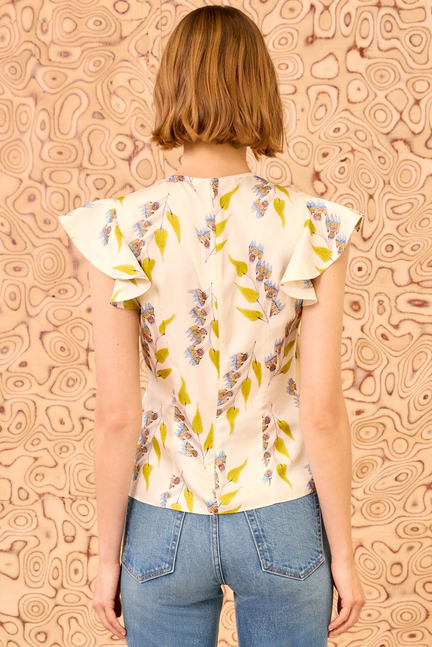 ULLA JOHNSON Botanical Top - Infinite Flower 4 ULLA JOHNSON Botanical Top - Infinite Flower - Image 4