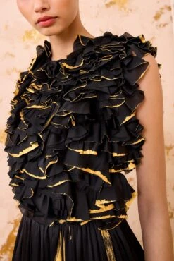 ULLA JOHNSON Byzantine Handpainted Silk Backless Gown - Gild 8 ULLA JOHNSON Byzantine Handpainted Silk Backless Gown - Gild -ULLA JOHNSON Outlet ULLAJOHNSON ByzantineHandpaintedSilkBacklessGown GILD FA250162 02 Alt 1eac4c81 8df9 466e bcff a26bac1126e6