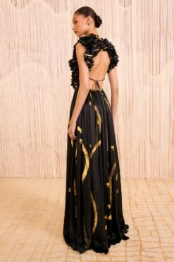 ULLA JOHNSON Byzantine Handpainted Silk Backless Gown - Gild 9 ULLA JOHNSON Byzantine Handpainted Silk Backless Gown - Gild -ULLA JOHNSON Outlet ULLAJOHNSON ByzantineHandpaintedSilkBacklessGown GILD FA250162 04 b1c0775b 58e4 43cf 819a 1de062e232b9