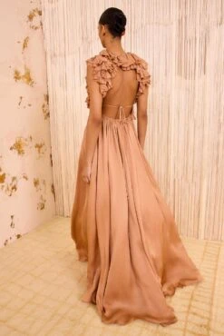ULLA JOHNSON Byzantine Silk Backless Gown - Desert Rose 11 ULLA JOHNSON Byzantine Silk Backless Gown - Desert Rose -ULLA JOHNSON Outlet ULLAJOHNSON ByzantineSilkBacklessGown DESERTROSE FA250149 04