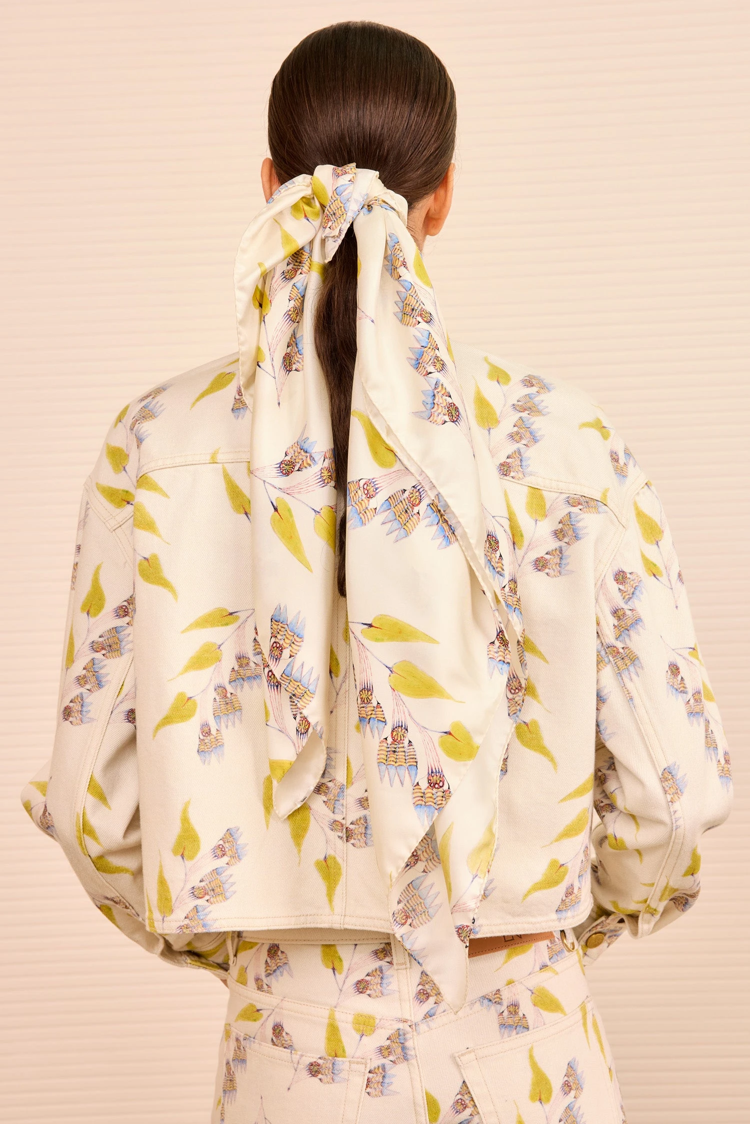 ULLA JOHNSON Chiara Scarf - Infinite Flower 5 ULLA JOHNSON Chiara Scarf - Infinite Flower - Image 5