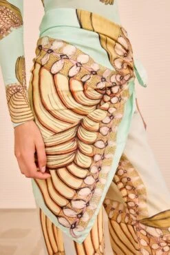 ULLA JOHNSON Chiara Scarf - Water Blossoms