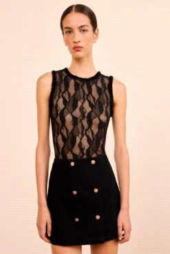 ULLA JOHNSON The Clara Mini Skirt - Noir -ULLA JOHNSON Outlet ULLAJOHNSON ClaraSkirt Noir UJ9903028 03 0d22bd92 f902 41e7 bd91 1abafe1f377d