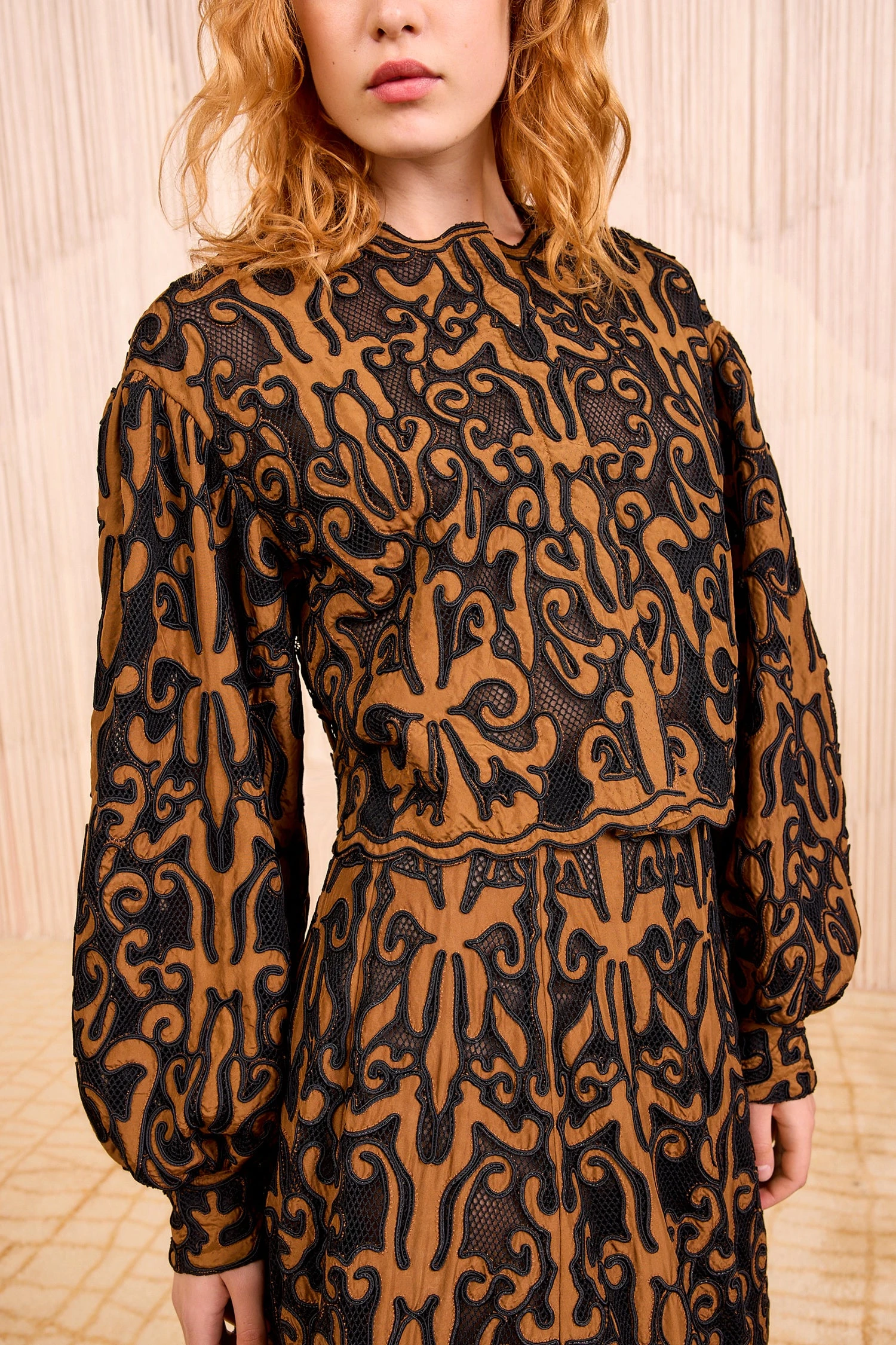 ULLA JOHNSON Coletta Applique Jacket - Saffron 2 ULLA JOHNSON Coletta Applique Jacket - Saffron - Image 2