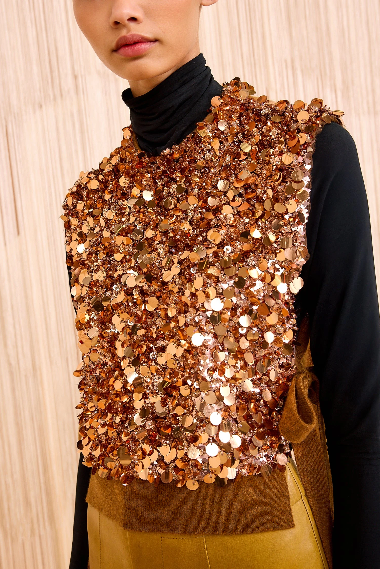 ULLA JOHNSON Cosima Embroidered Cashmere Vest - Umber 2 ULLA JOHNSON Cosima Embroidered Cashmere Vest - Umber - Image 2