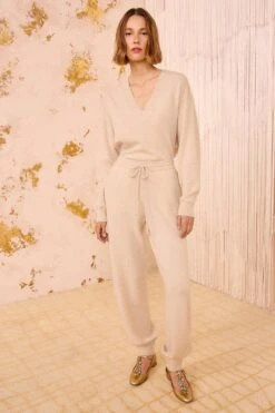 ULLA JOHNSON Danica Cashmere Pants - Melange