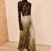 ULLA JOHNSON Elsa Pleated Long Skirt - Lumen