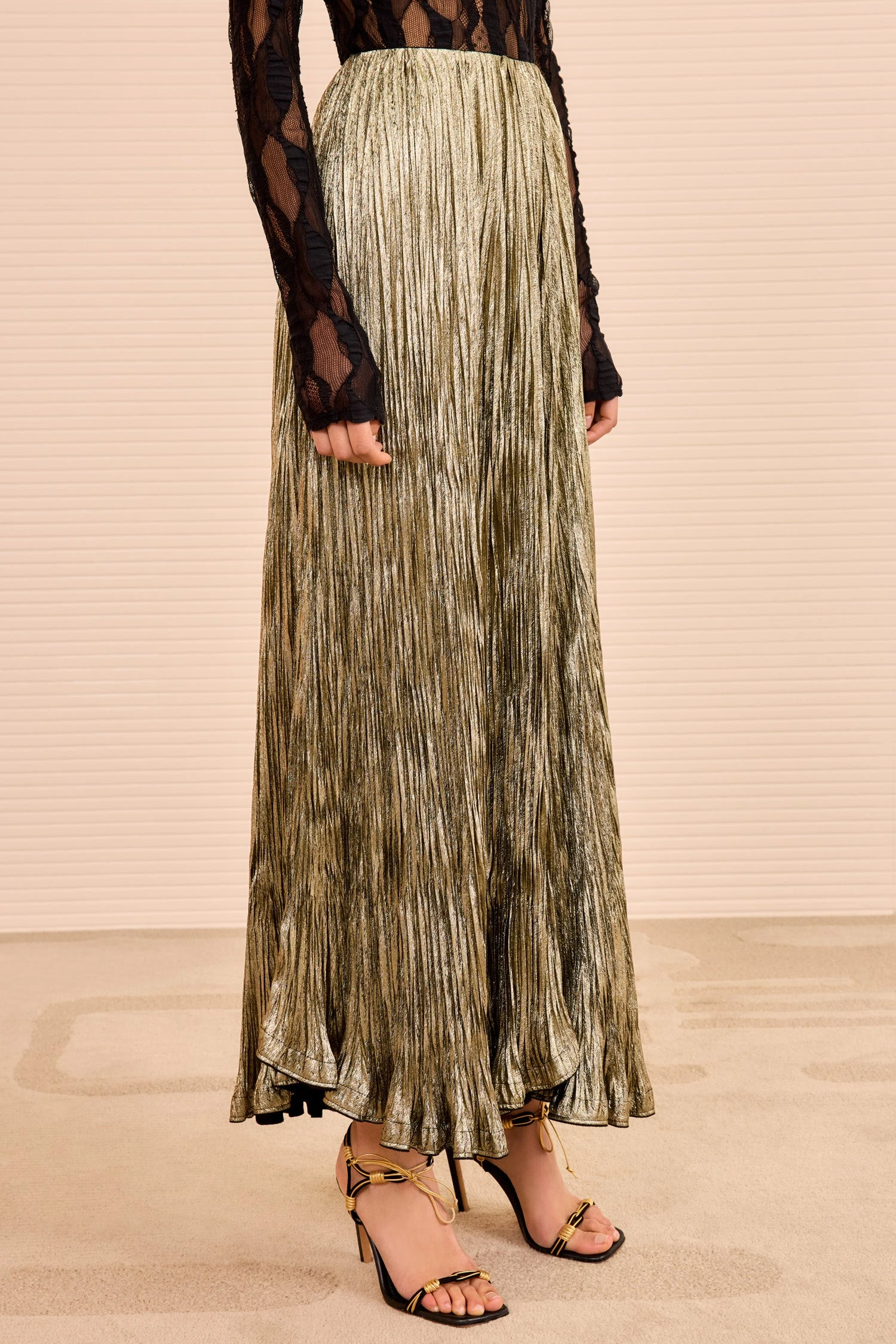 ULLA JOHNSON Elsa Pleated Long Skirt - Lumen 2 ULLA JOHNSON Elsa Pleated Long Skirt - Lumen - Image 2