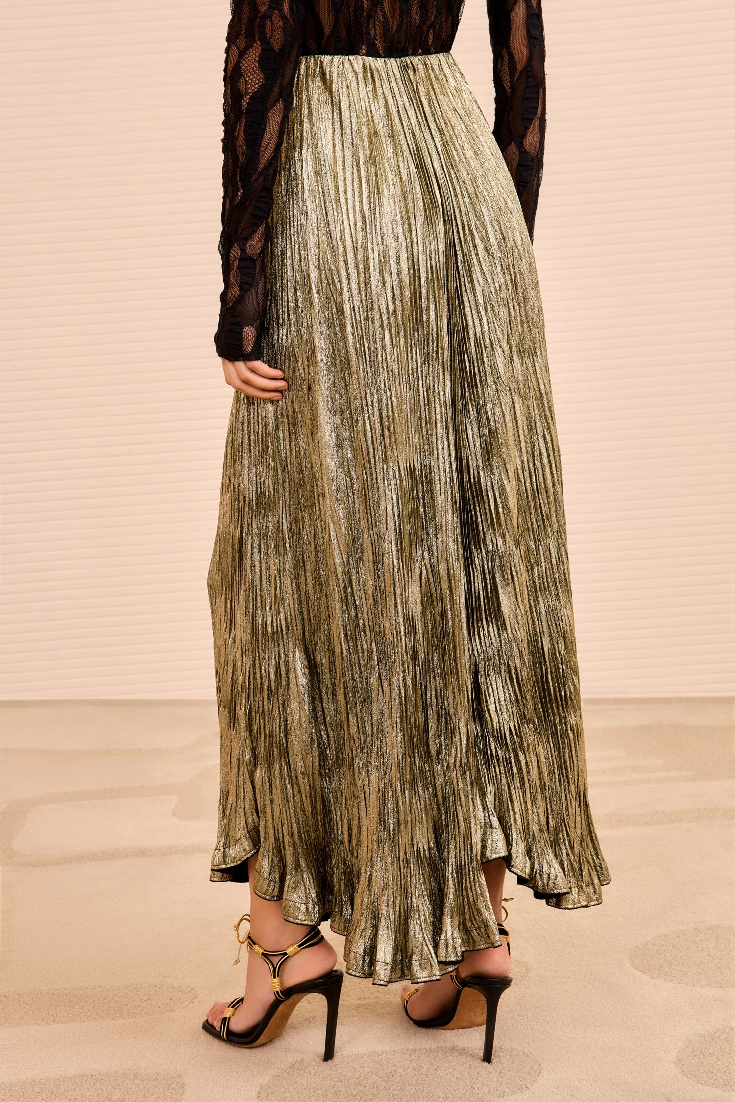 ULLA JOHNSON Elsa Pleated Long Skirt - Lumen 4 ULLA JOHNSON Elsa Pleated Long Skirt - Lumen - Image 4