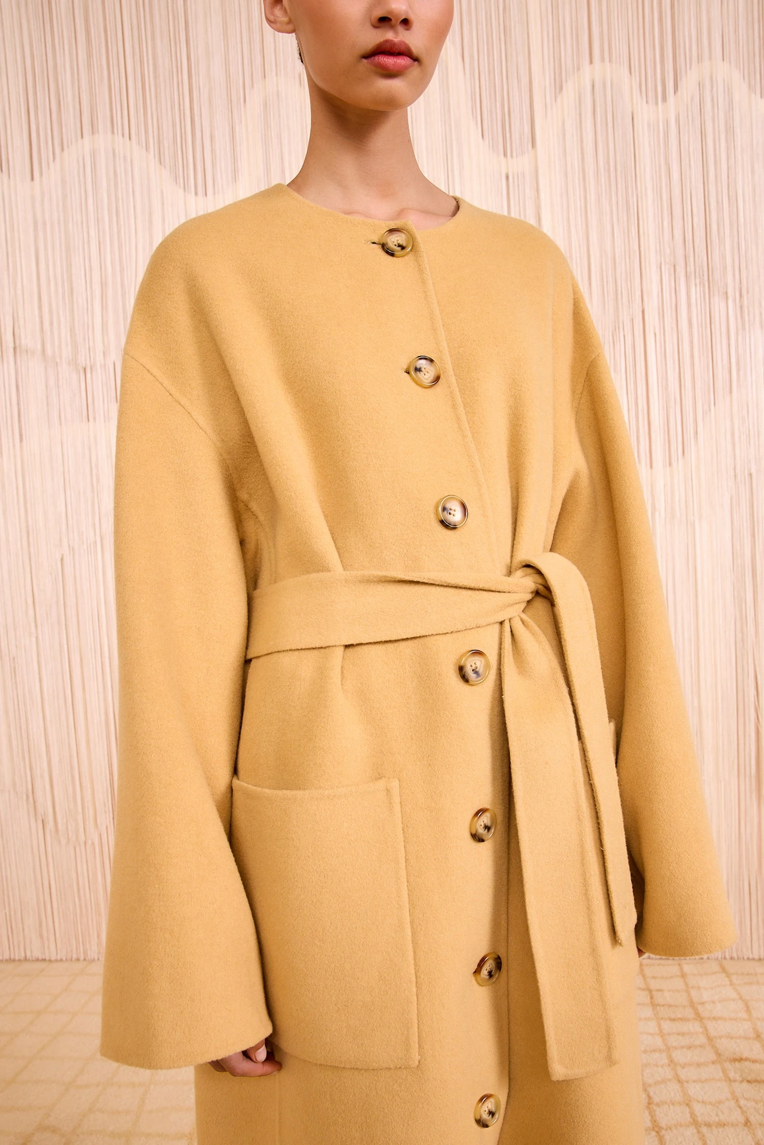 ULLA JOHNSON Fernanda Double Faced Wool Oversized Coat - Lotus 2 ULLA JOHNSON Fernanda Double Faced Wool Oversized Coat - Lotus - Image 2