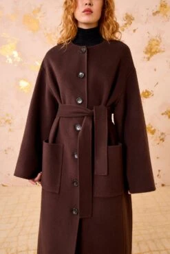ULLA JOHNSON Fernanda Double Faced Wool Oversized Coat - Sable 8 ULLA JOHNSON Fernanda Double Faced Wool Oversized Coat - Sable -ULLA JOHNSON Outlet ULLAJOHNSON FernandaDoubleFacedWoolOversizedCoat SABLE FA251211 03