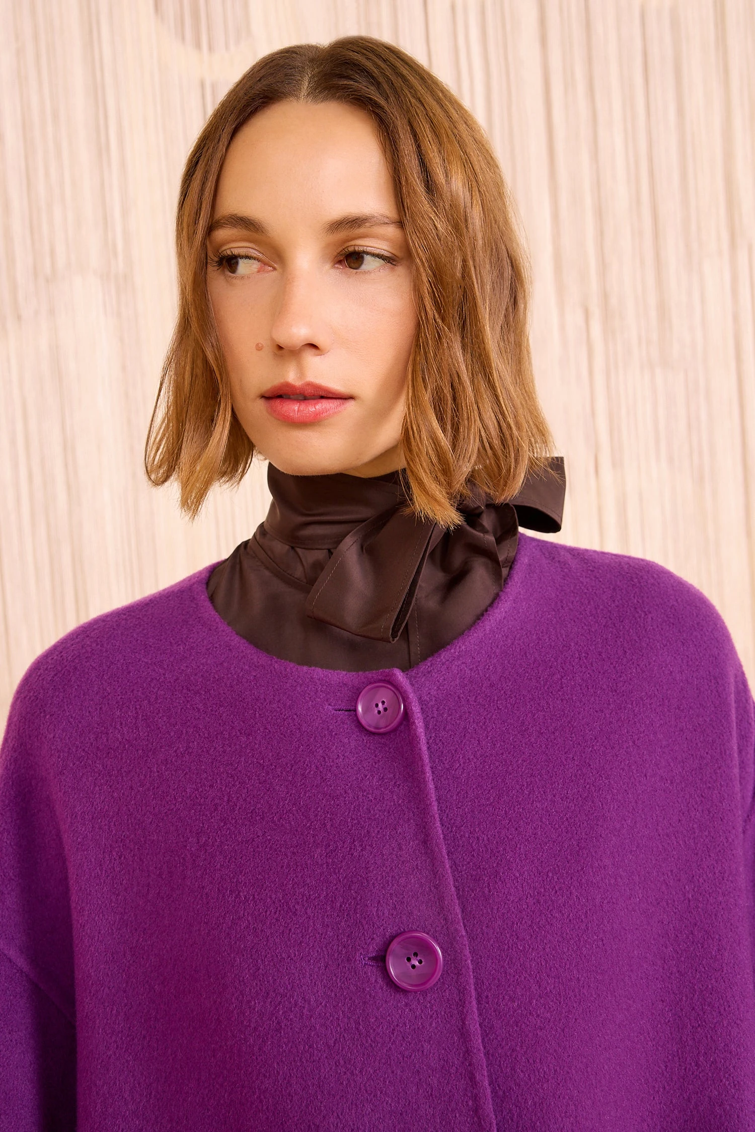 ULLA JOHNSON Fernanda Double Faced Wool Oversized Coat - Thistle 3 ULLA JOHNSON Fernanda Double Faced Wool Oversized Coat - Thistle - Image 3