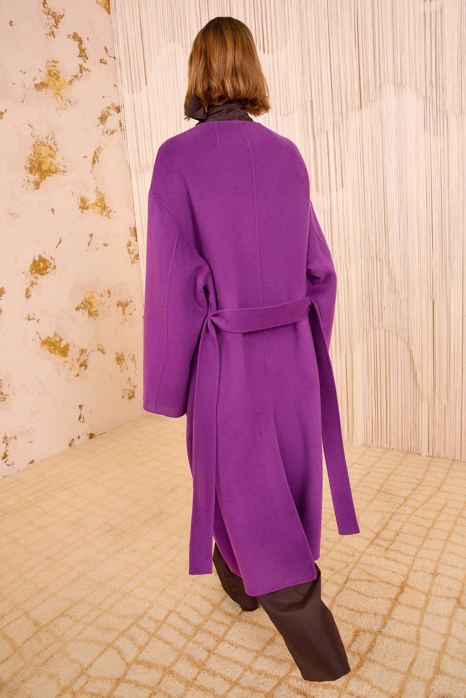 ULLA JOHNSON Fernanda Double Faced Wool Oversized Coat - Thistle 4 ULLA JOHNSON Fernanda Double Faced Wool Oversized Coat - Thistle - Image 4